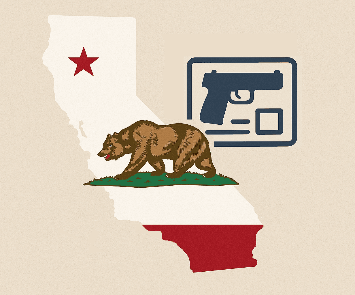 California non-resident CCW permit illustration