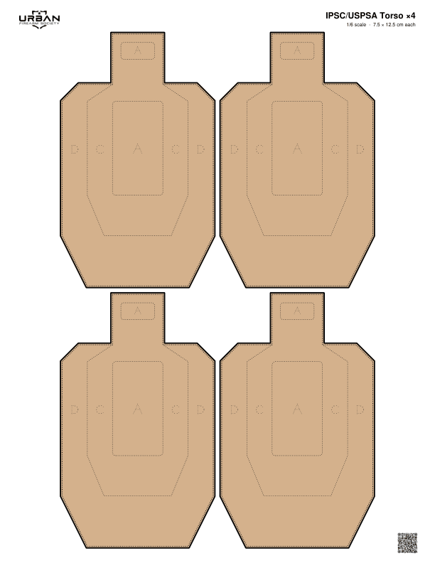 IPSC/USPSA Torso ×4 preview
